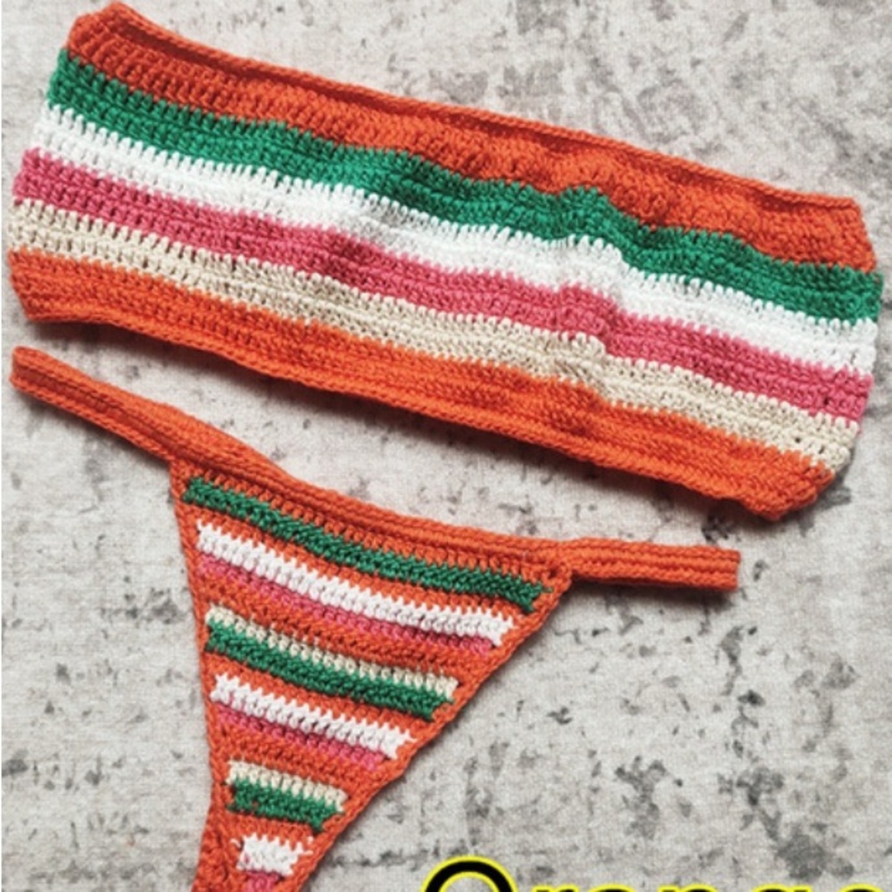 Colorful Crochet Bikini Set - Picture 3 of 4
